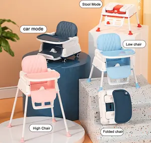Protetor de cadeira alta 3 em 1 para bebês, cadeira de jantar com tapete de refeição multiuso e bandeja seguro para máquina de lavar louça