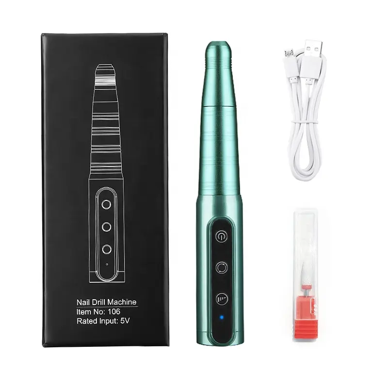 Iksbeauty kablosuz 35000RPM elektrikli tırnak kulesi jel parlatma tırnak matkap kalem Salon tırnak sanat