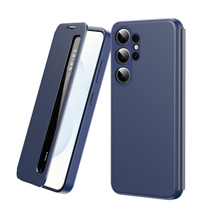 Coque de téléphone <span class=keywords><strong>antichoc</strong></span> à protection intégrale en TPU+PC avec fenêtre latérale intelligente pour S22/23/24/25 Ultra - Product Image 3
