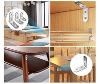 Fixation de support d'angle de cadre d'armoire de meubles support de Code d'angle d'acier inoxydable pour la chaise en bois