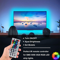 Contrôleur de bande lumineuse LED IR RGB universel ESann DC5V 44 touches, DC 12V pour bande LED RGB 3528 5050