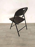 Chaise en plastique moulée par injection, pliable, robuste, confortable pour les espaces extérieurs commerciaux