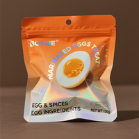 Sachet scellé trois côtés avec revêtement UV brillant et logo personnalisé pour fruits secs biologiques et bœuf séché, commande en gros