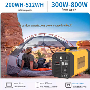 Station d'alimentation portable solaire 300W à onde sinusoïdale pure, station d'alimentation de secours d'urgence pour le camping, la maison et l'extérieur - Product Image 3