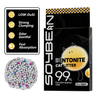 Prix de gros d'usine, litière pour chat en <span class=keywords><strong>bentonite</strong></span> de haute qualité, très absorbante, faible en poussière, contrôle des odeurs - Product Image 1