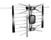 Maßgefertigte Außen-UHF/VHF-Yagi-Digital-DVB-T2-HDTV-Antenne mit Hoher Verstärkung 8-15dB, 42 Elemente, 470-862MHz, 75-Pol-Halterung, 4G/5G-Filter
