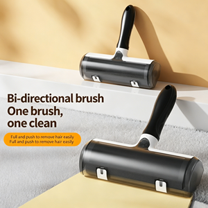 Self Cleaning Reusable <b>Pet</b> Roller <b>Brush</b> with Removable Handle Solid ABS Material Magic Dog Cat Hair Remover <b>Pet</b> Grooming <b>Brush</b> - Product Image 1