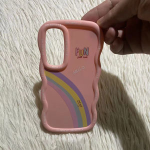 <span class=keywords><strong>Cover</strong></span> per Cellulare di Lusso Personalizzata per <span class=keywords><strong>iPhone</strong></span> 17 16 15 14 13 12 <span class=keywords><strong>11</strong></span> e Samsung S26 A17 A07, Custodia in TPU con Motivo Arcobaleno Ondulato - Product Image 2