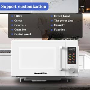 Four à <span class=keywords><strong>micro</strong></span>-ondes numérique 20L, fonction solo, 10 niveaux de puissance, fonction de dégivrage et verrouillage de sécurité pour enfants - Product Image 3