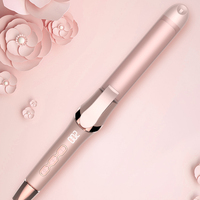 Fer à friser céramique ionique Lcd, ensemble d'outils de coiffure pour cheveux, rotation à 360 degrés, 2 en 1