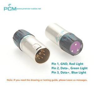 <span class=keywords><strong>DMX</strong></span> dòng tín hiệu Tester ánh sáng lỗi Detector XLR 5 pin PVC Áo khoác Cáp công cụ kiểm tra DMX512 ánh sáng sân khấu chiếu sáng Tester - Product Image 3