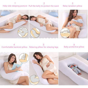 Almohada de Lactancia y Embarazo de 130*70cm, Cojín Ergonómico para Dormir para Mujeres Embarazadas - Product Image 5