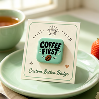 Cadeaux promotionnels publicitaires de marque personnalisés, badges en métal étamé de 58 mm, badges à bouton personnalisés avec logo pour souvenir
