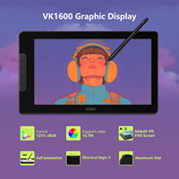 Vente en gros 15.6 pouces zone active VEIKK VK1600 dessin tablette graphique avec écran pour les enseignants et les étudiants