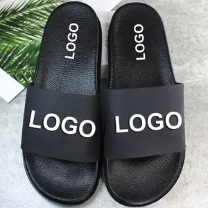 2024 Personalice su proveedor de marca Impreso Air Cushion diseñadores Zapatillas Slider Calzado Slide mujeres Hombres Slides Logotipo personalizado