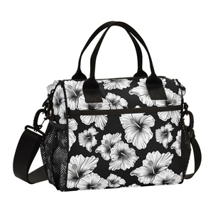 Personalized Custom Hawaiian Print Tote Outdoor Camping Lunch Picnic Reusable Thermal Insulation Cooler Bag with Zipper - Product Image 1