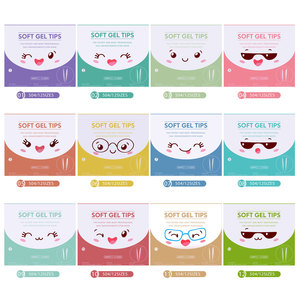 504 pièces/boîte Gel doux faux <span class=keywords><strong>ongles</strong></span> entièrement Transparent amande tremper hors Gel faux <span class=keywords><strong>ongles</strong></span> <span class=keywords><strong>court</strong></span> T forme ronde ovale Capsule pointe artificielle - Product Image 5