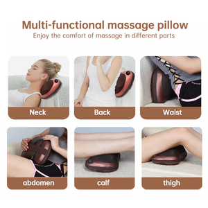 2025 Hot Selling 8 Balls Electric Massage Pillow Back and Neck Cervical Heated <strong>Massager</strong> Pillow for Car <strong>Home</strong> Outdoor <strong>Use</strong> - Product Image 5