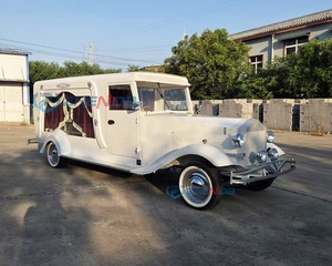 White Pearl <b>Paint</b> Rolls Classical Funeral Hearse Funeral Hearse High Quality Electric Funeral Hearse Cart Special Transportation - Product Image 6