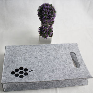 Sac cadeau pour vin avec logo personnalisé de qualité supérieure Sac pour vin étanche en feutre - Product Image 2