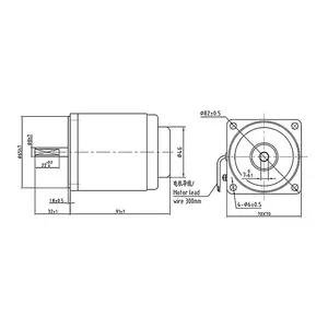 220V AC 고속 모터 1400/2800 RPM 15W 마이크로 모터 속도 조절 가능