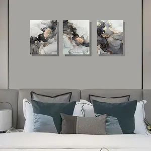 Stampe di arte della parete della tela di vendita calda grigio astratto immagine moderna decorazione della camera da letto della casa stampa Poster decorazione della parete per la casa