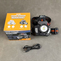 Linterna Frontal de Inducción XHP50, Recargable por USB, LED, para Camping, Ajustable, con Sensor de Movimiento, Clasificación IP65, de Aluminio