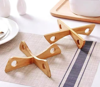 Sous-plat en bambou, dessous de verre, dessous de plat amovible, support pour plat chaud, tapis de table, dessous de plat pour table à manger, accessoires de cuisine