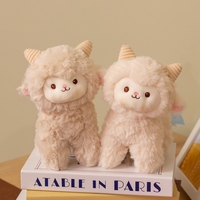 Jolie petite peluche mouton, jouet en peluche doux, poupée animale en forme d'agneau, peluche moelleuse, cadeau pour enfants, décoration de chambre à coucher