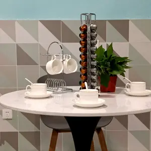 Soporte plegable de Metal para cápsulas de café Nespresso, soporte de Metal para exhibición de cápsulas de café