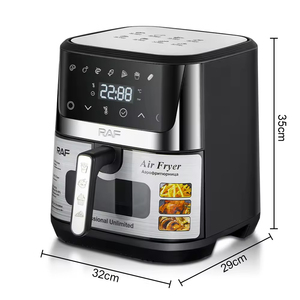 Friteuse à air standard européenne 8L grande capacité, écran tactile, visible, sans huile, multifonctionnelle, électrique - Product Image 4