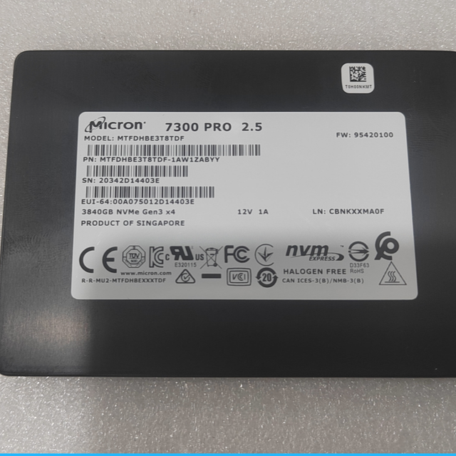 Original Micron MTFDHBE3T8TDF-1AW1ZABYY 7300 PRO 3.84TB SSD