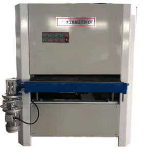 Lijadora de banda ancha de rastrojo blanco de madera maciza puerta de madera armario imprimación máquina lijadora máquina pulidora plana - Product Image 1