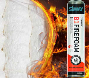 Siway B1 Fire Pu <span class=keywords><strong>Mousse</strong></span> <span class=keywords><strong>de</strong></span> remplissage et d'isolation multi-usages pour <span class=keywords><strong>la</strong></span> fixation des cadres <span class=keywords><strong>de</strong></span> fenêtres et <span class=keywords><strong>de</strong></span> portes - Product Image 2