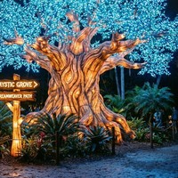 Decoración Interactiva de Faroles para Parques de Atracciones, para Uso en Interiores/Exteriores, Espectáculo de Luces para Parques Temáticos Navideños