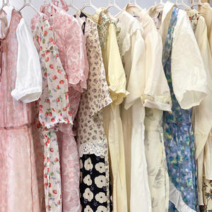 Vestido Casual de Verano Estilo Coreano para Mujer, con Decoración Floral y Geométrica de <span class=keywords><strong>Encaje</strong></span>, Mini Vestido con Cuello en V, Manga Corta, Largo hasta la Rodilla, Estampado Floral - Product Image 6