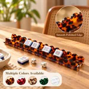 Support magnétique en acrylique pour Mahjong, organisateur de tuiles à bords ondulés, options de couleur écaille de tortue, Mahjong américain, étanche et durable - Product Image 5