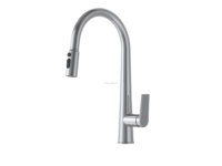 Robinet de cuisine moderne à poignée unique avec capteur de contact infrarouge or en acier inoxydable classique pour comptoir facile