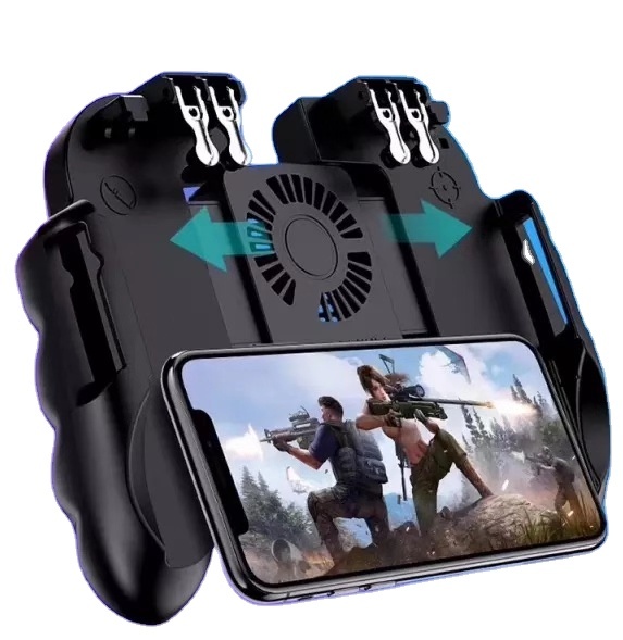 H9 Gamepad Cooling Fan Smartphone Gamepad for Pubg Controller L1R1 Trigger Joystick Handle Grip Call of Duty Cf