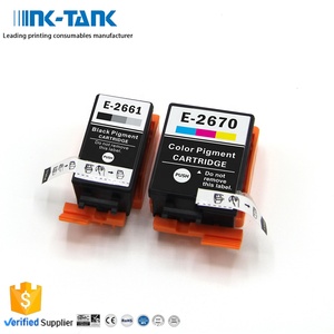 Cartucho de Tinta Compatible de Primera Calidad INK-TANK T2661 T2670 <span class=keywords><strong>266</strong></span> T266 267 T267 para Impresora Epson WorkForce WF-100W - Product Image 1