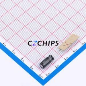 Condensateur électrolytique en aluminium à montage traversant UVZ1E470MDD1TD, composant à montage traversant (THT), 47uF 20% 25V 83mA-120Hz - Product Image 2