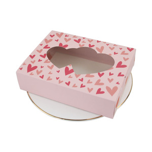 Boîte en papier cadeau de saint-valentin, nouveau design, avec Double motif d'amour, vente en gros - Product Image 5