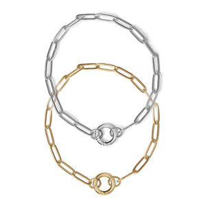 สร้อยคอจี้ทรงกลมดีไซน์เรขาคณิตแบบหนีบ ทำจากสแตนเลสสตีลประดับเพชรซิร์คอน สีทอง รุ่น <span class=keywords><strong>Meise</strong></span> Simple Trendy เหมาะสำหรับทั้งผู้หญิงและผู้ชาย - Product Image 3