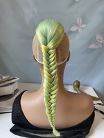 Extension de cheveux synthétique tressée, lisse et soyeuse, ondulée, 40 cm, queue de cheval à clip, 72g, double trame machine, en stock