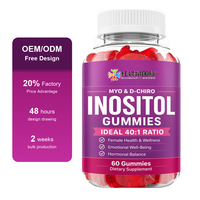 Gummies Myo & D-Chiro Inositol pour Femmes, Formule Personnalisée, Marque Privée OEM ODM, Chaîne d'Approvisionnement Stable