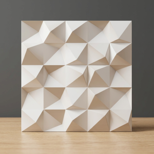Carreaux de sol en céramique 300x300mm 30x30cm, design marbre Calacatta 3D, brillants et émaillés, pour revêtements de sol modernes. - Product Image 6