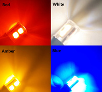 Bombilla Led Ba7s para tablero de salpicadero de coche, Panel de instrumentos para Interior, luz azul, 6000K, amarillo, verde y rojo, CA de 12V