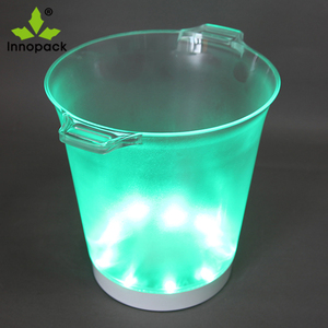 <strong>LED</strong> Plastic <strong>Ice</strong> <strong>Bucket</strong> <strong>with</strong> Battery 5L Capacity Eco-Friendly High Quality Wine Cooler for Party Use - Product Image 6