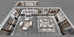 LUX Présentoir de bijoux en verre trempé de conception professionnelle personnalisée Magasin de détail - Product Image 4