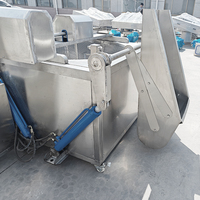 Friteuse automatique à panier inclinable pour la préparation de pattes de poulet 'peau de tigre', boulettes de tofu et frites